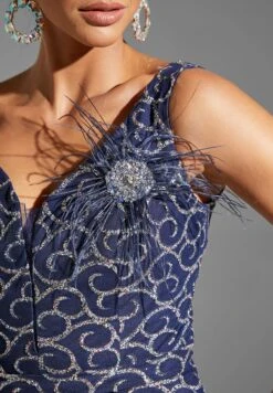 Embellisehd Plunge Neck Gown -Silk Bloom Dresses Store 4 zoom desktop 1314