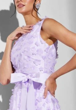 One Shoulder 3D Mesh Detail Dress -Silk Bloom Dresses Store 4 zoom desktop 1325