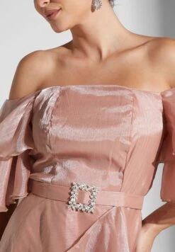 Ruffled Detail Off Shoulder Dress -Silk Bloom Dresses Store 4 zoom desktop 1329