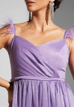 Feather Strap Sweetheart Neckline Gown -Silk Bloom Dresses Store 4 zoom desktop 1342
