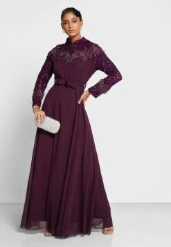 Embroidery Detail Flare Dress -Silk Bloom Dresses Store 4 zoom desktop 1345