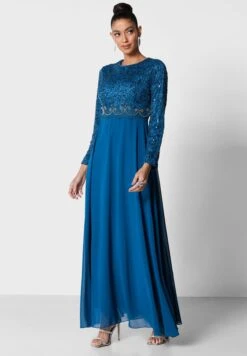 Embroidered Belt Flare Dress -Silk Bloom Dresses Store 4 zoom desktop 1354