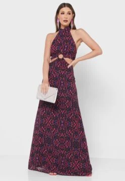 Printed Midaxi Cut Out Dress 7 Printed Midaxi Cut Out Dress -Silk Bloom Dresses Store 4 zoom desktop 1359