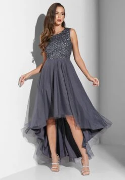 Sequin Bodice High Low Dress -Silk Bloom Dresses Store 4 zoom desktop 1368