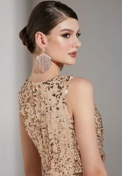 Embellished V Neck Dress -Silk Bloom Dresses Store 4 zoom desktop 1370