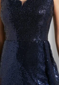 Off-Shoulder Slit Gown -Silk Bloom Dresses Store 4 zoom desktop 1379