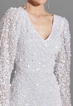 Shimmer Puff Sleeve Dress 8 Shimmer Puff Sleeve Dress -Silk Bloom Dresses Store 4 zoom desktop 139