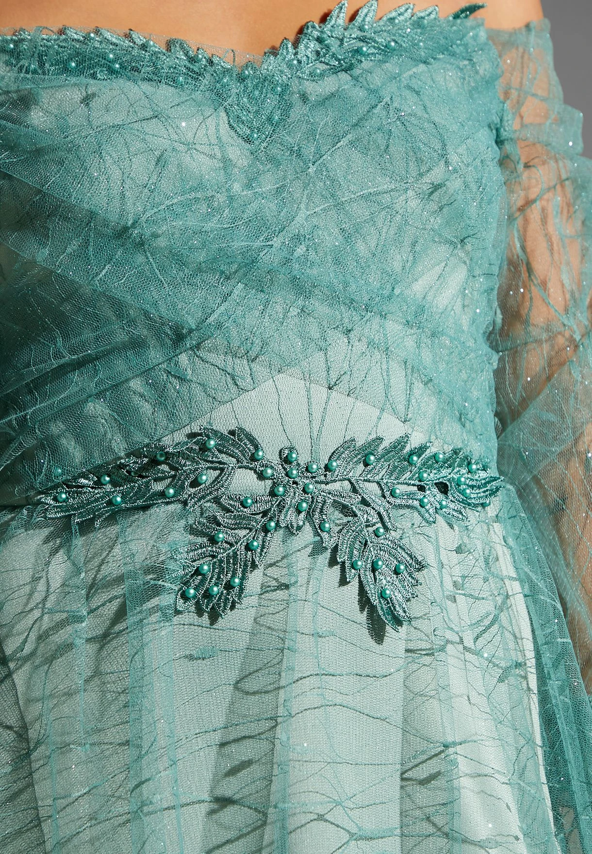 Off-Shoulder Cross-Over Gown 4 Off-Shoulder Cross-Over Gown - Image 4