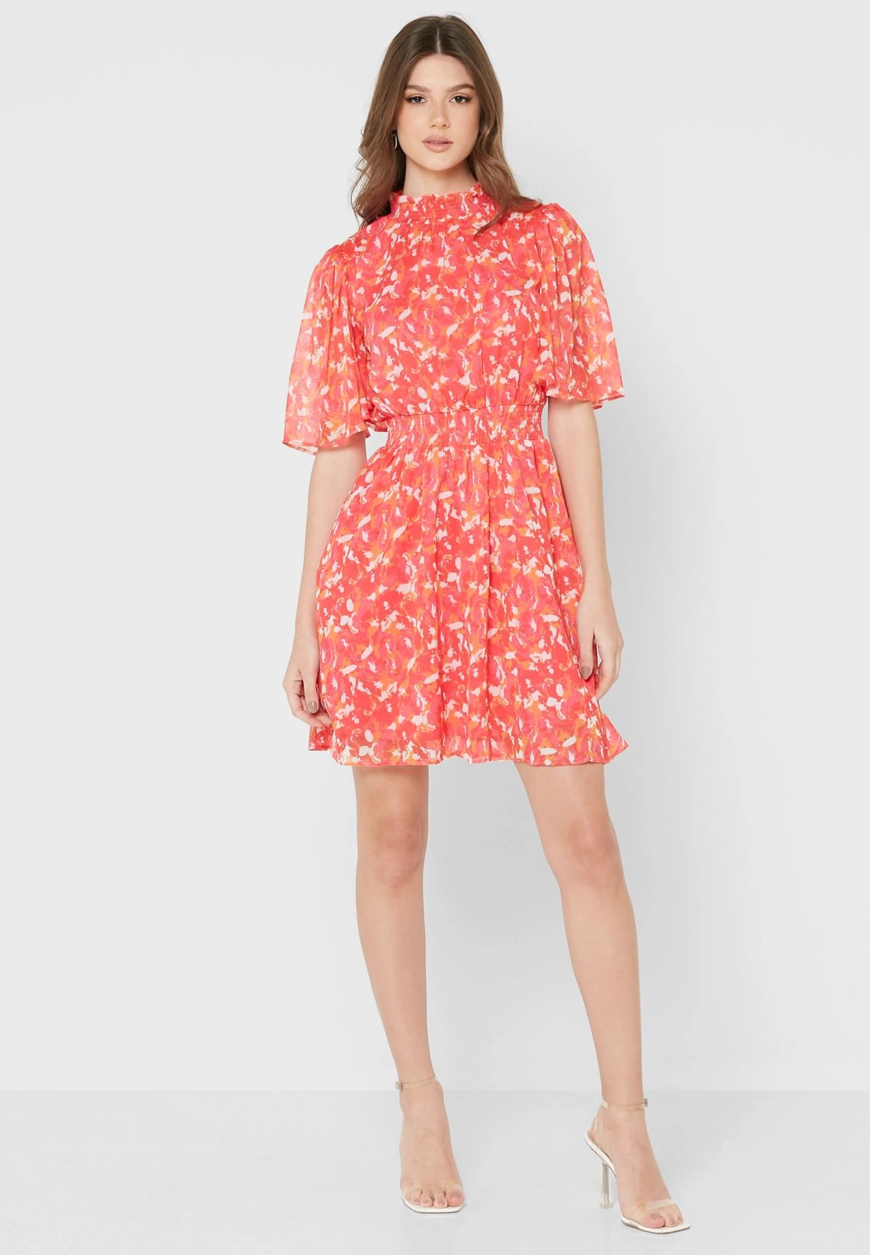 Little Mistress Floral Shirred Mini By Vogue Williams 4 Little Mistress Floral Shirred Mini By Vogue Williams - Image 4