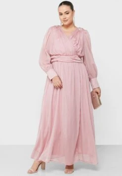 Surplice Neck Detail Dress -Silk Bloom Dresses Store 4 zoom desktop 1447