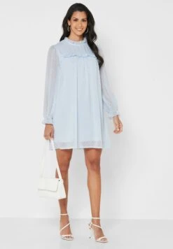 ELLA High Neck Textured Dress 7 ELLA High Neck Textured Dress -Silk Bloom Dresses Store 4 zoom desktop 145