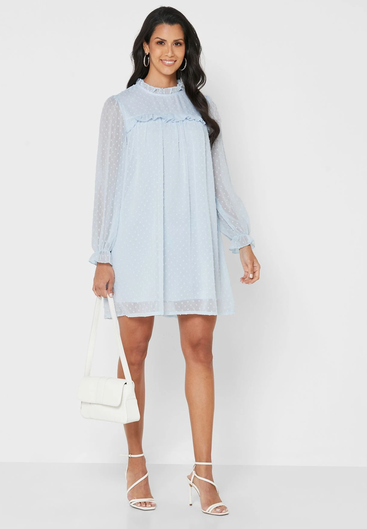 ELLA High Neck Textured Dress 4 ELLA High Neck Textured Dress - Image 4