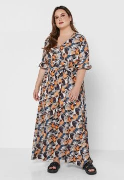 Printed V Neck Dress -Silk Bloom Dresses Store 4 zoom desktop 1463