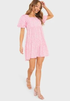 In The Style Floral Tiered Mini Dress -Silk Bloom Dresses Store 4 zoom desktop 147