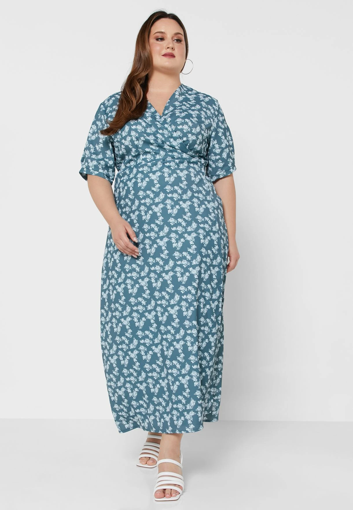 V Neck Printed Dress 4 V Neck Printed Dress - Image 4