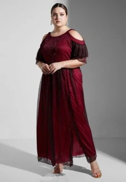 Cold Shoulder Detail Dress -Silk Bloom Dresses Store 4 zoom desktop 1473