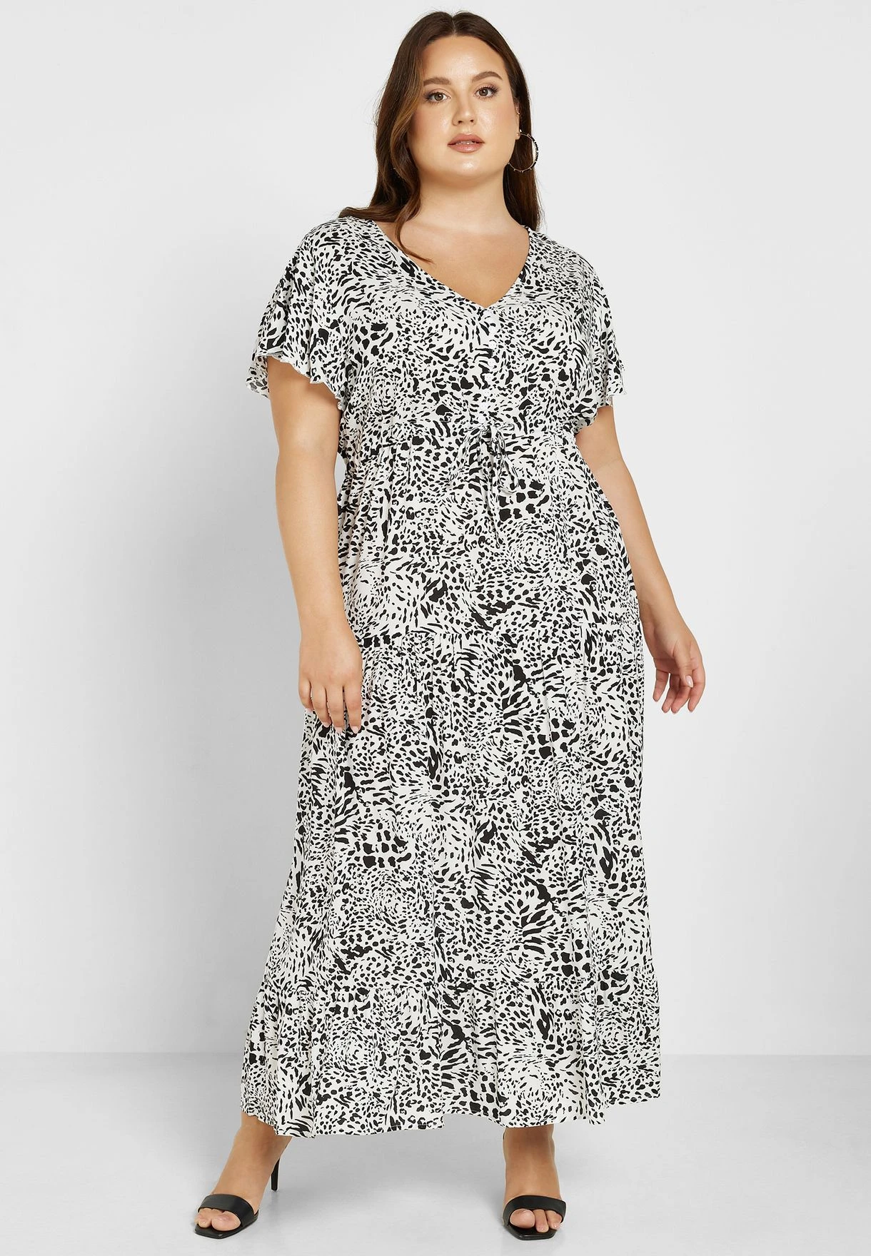 Bell Sleeve Fit & Flare Dress 4 Bell Sleeve Fit & Flare Dress - Image 4