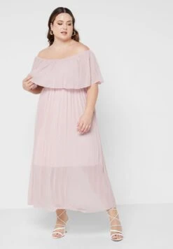 Bardot Pleated Dress -Silk Bloom Dresses Store 4 zoom desktop 1478