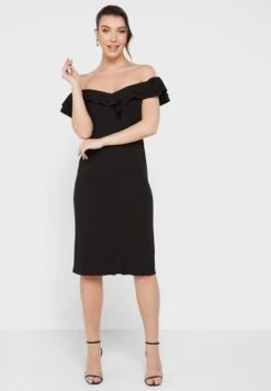 Ruffle Pleat Detail Dress -Silk Bloom Dresses Store 4 zoom desktop 1496