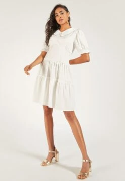 Puff Sleeve Tiered Dress -Silk Bloom Dresses Store 4 zoom desktop 15