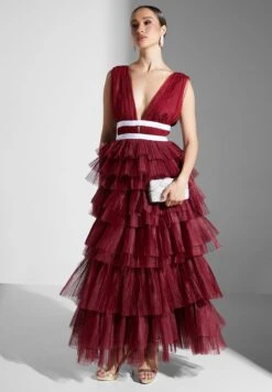 Strappy Ruffle Detail Dress -Silk Bloom Dresses Store 4 zoom desktop 1500