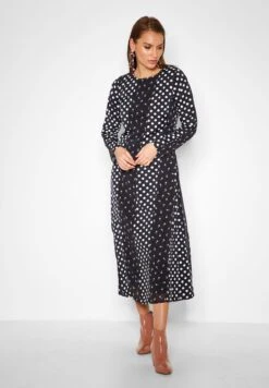 Long Sleeve Printed Midi Dress -Silk Bloom Dresses Store 4 zoom desktop 1509