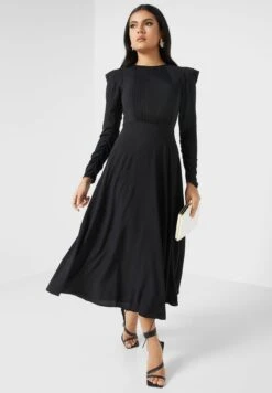 Puff Sleeve Dress -Silk Bloom Dresses Store 4 zoom desktop 1527