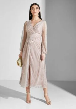 Adrianna Papell Surplice Neck Tiered Dress -Silk Bloom Dresses Store 4 zoom desktop 1537