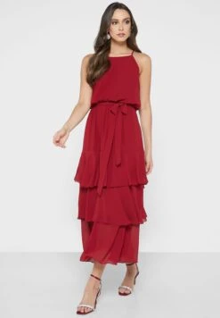 Strappy Tie Detail Tiered Dress -Silk Bloom Dresses Store 4 zoom desktop 1547