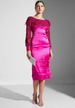 Boat Neck Sequin Detail Dress 7 Boat Neck Sequin Detail Dress -Silk Bloom Dresses Store 4 zoom desktop 1555