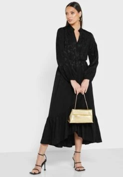 Ruffle Hem Puff Sleeve Dress 7 Ruffle Hem Puff Sleeve Dress -Silk Bloom Dresses Store 4 zoom desktop 1570