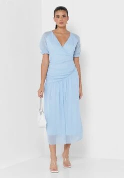 ELLA Solid Flared Dress -Silk Bloom Dresses Store 4 zoom desktop 1582