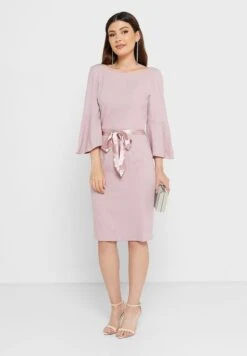 Belted Back Slit Dress -Silk Bloom Dresses Store 4 zoom desktop 1596