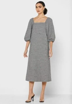 Detachable Collar Midi Dress -Silk Bloom Dresses Store 4 zoom desktop 1602