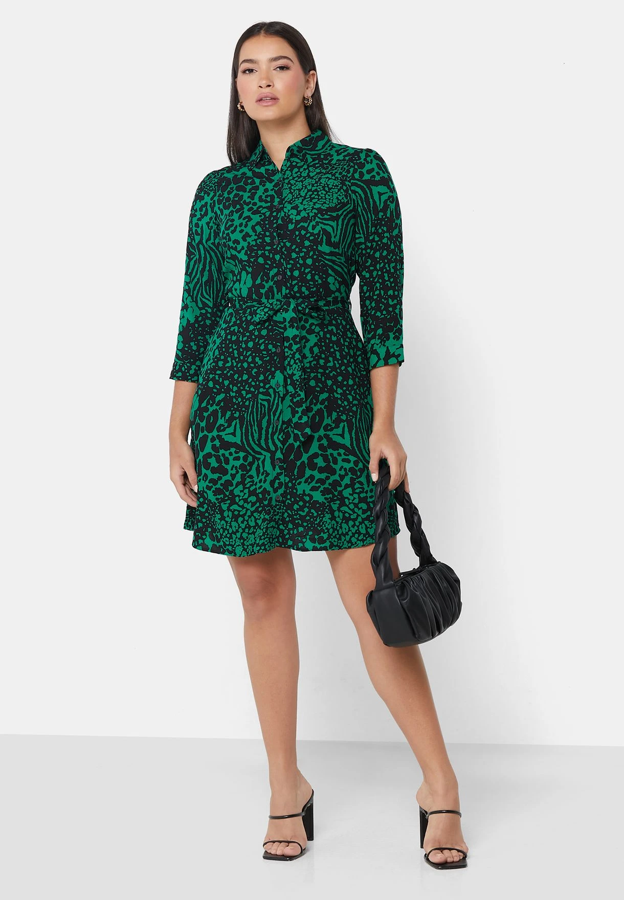 New Look Printed Button Detail Shirt Dress 4 New Look Printed Button Detail Shirt Dress - Image 4