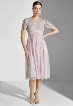 Sequin Detail Ruffle Dress -Silk Bloom Dresses Store 4 zoom desktop 1615