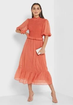 Little Mistress Tiered Ruffle Sleeve Dress -Silk Bloom Dresses Store 4 zoom desktop 1618