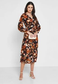 Balloon Sleeve Floral Print Dress 7 Balloon Sleeve Floral Print Dress -Silk Bloom Dresses Store 4 zoom desktop 1619