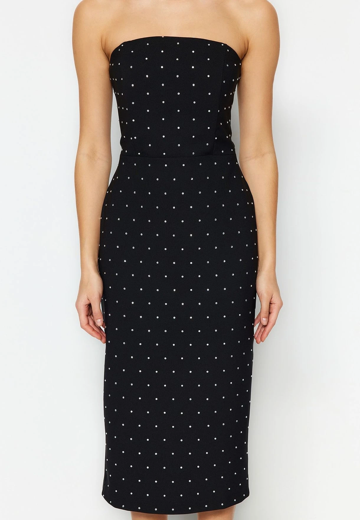 Trendyol Embellished Bardot Dress 4 Trendyol Embellished Bardot Dress - Image 4
