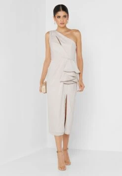 Little Mistress Front Split One Shoulder Bodycon Dress -Silk Bloom Dresses Store 4 zoom desktop 1631