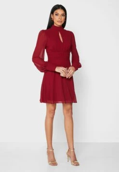 TFNC High Neck Cut Out Dress 7 TFNC High Neck Cut Out Dress -Silk Bloom Dresses Store 4 zoom desktop 165