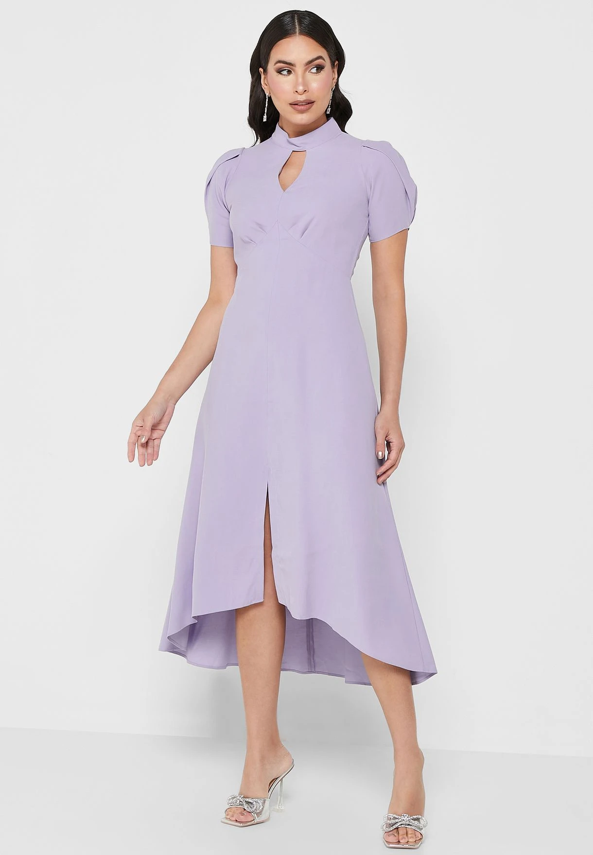 Front Keyhole Asymmetric Dress 4 Front Keyhole Asymmetric Dress - Image 4