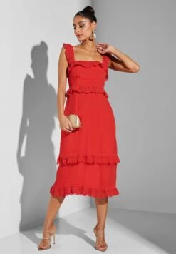 Delaney Strappy Ruffle Detail Dress -Silk Bloom Dresses Store 4 zoom desktop 1657
