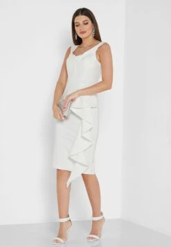 Bardot Ruffle Detail Dress -Silk Bloom Dresses Store 4 zoom desktop 1661