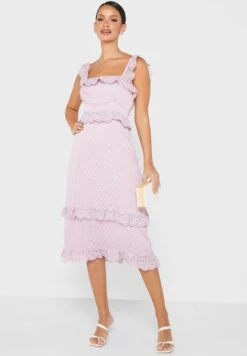 Broad Neck Ruffle Detail Dress -Silk Bloom Dresses Store 4 zoom desktop 1662