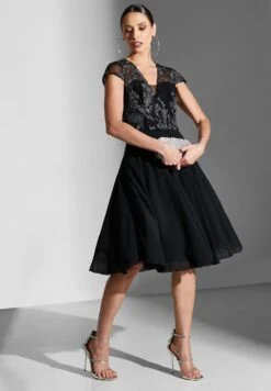 Embroidered Cap Sleeve Dress 7 Embroidered Cap Sleeve Dress -Silk Bloom Dresses Store 4 zoom desktop 1675