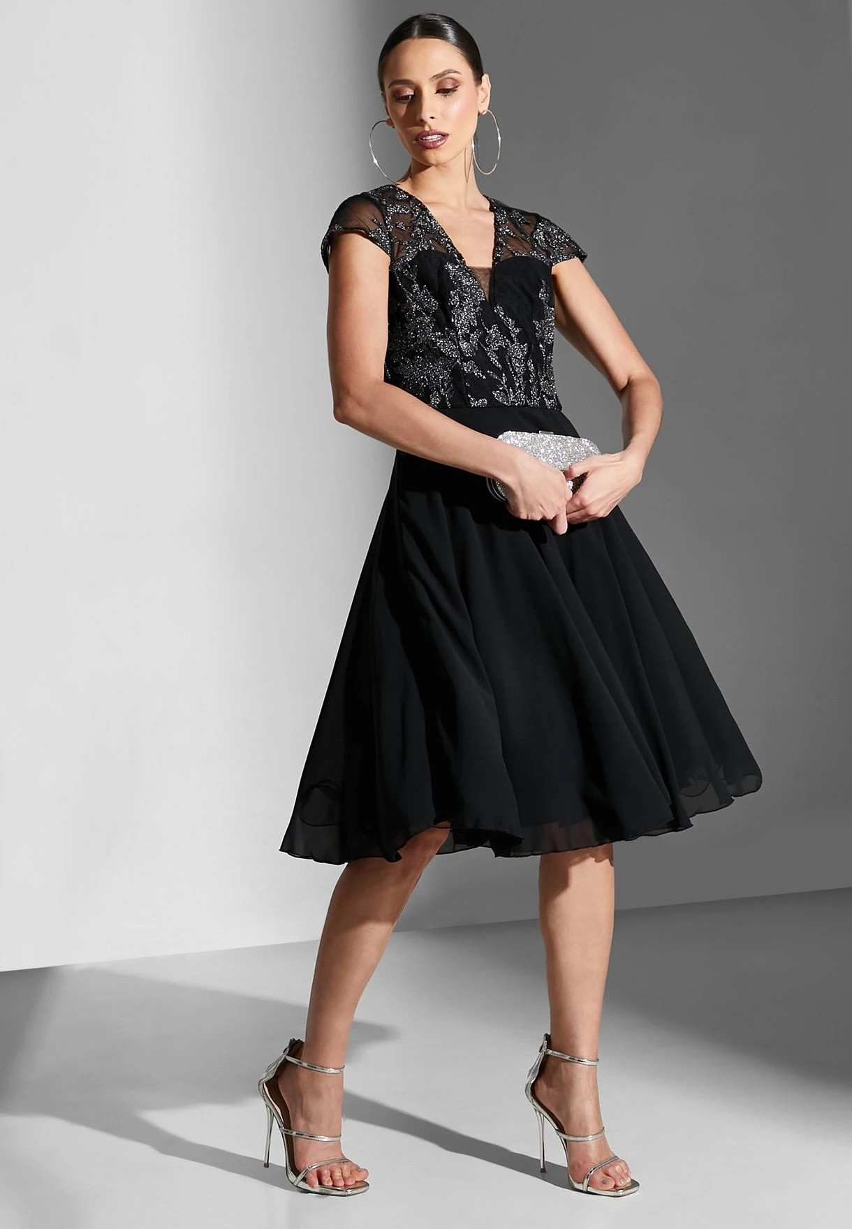 Embroidered Cap Sleeve Dress 4 Embroidered Cap Sleeve Dress - Image 4