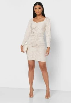 Button Detail Ruched Dress 7 Button Detail Ruched Dress -Silk Bloom Dresses Store 4 zoom desktop 168