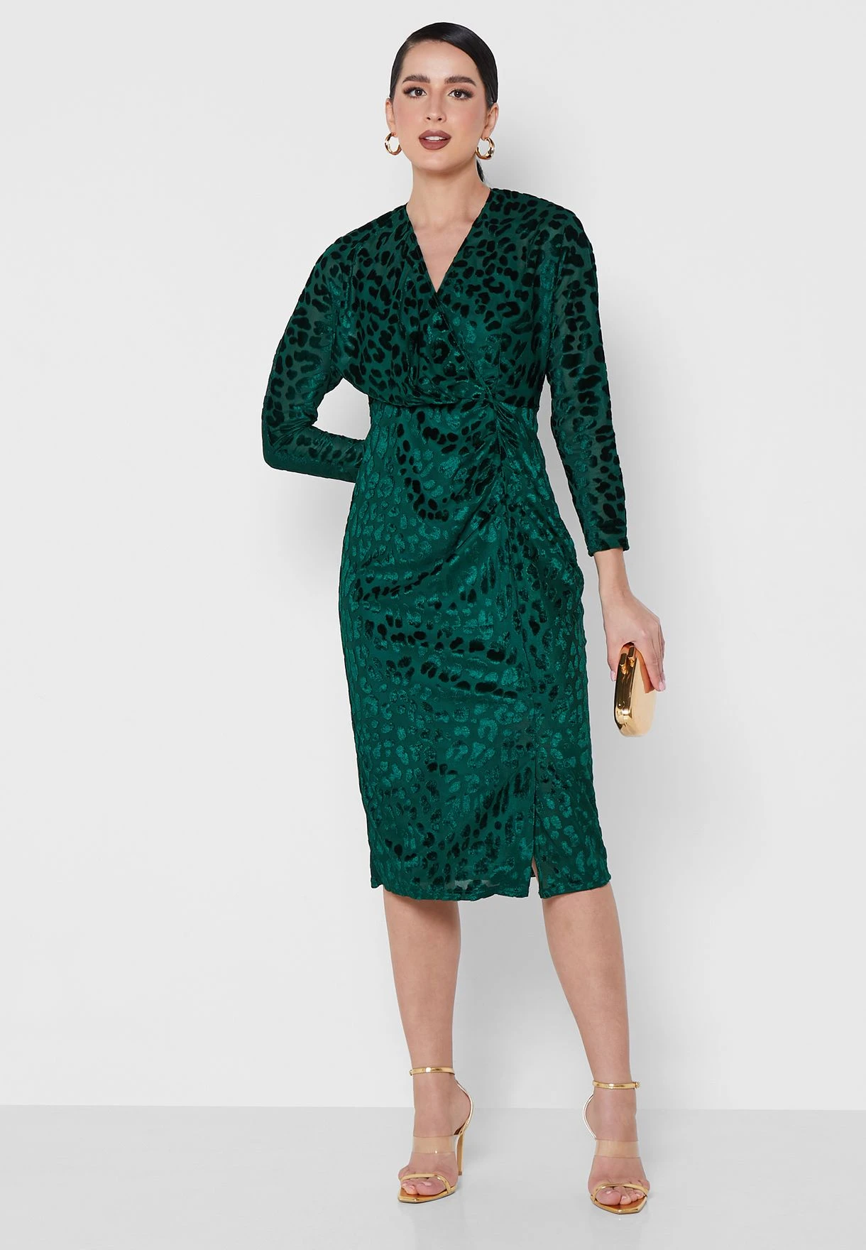 Surplice Knot Detail Dress 4 Surplice Knot Detail Dress - Image 4