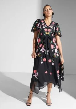 Floral Asymmetric Hem Dress 7 Floral Asymmetric Hem Dress -Silk Bloom Dresses Store 4 zoom desktop 1718